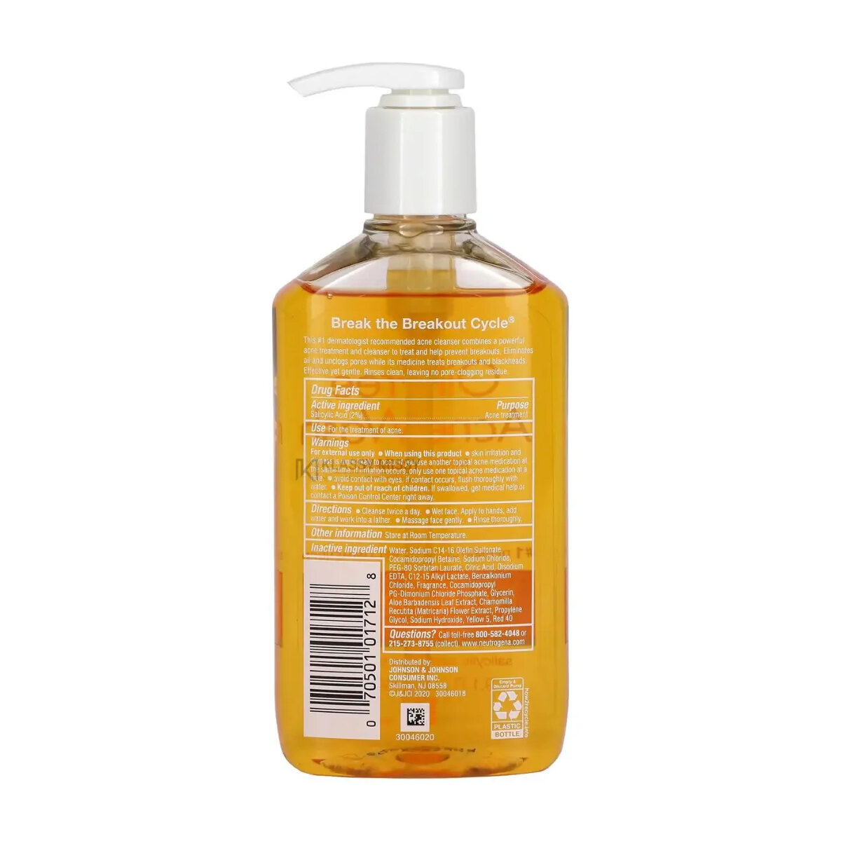 Picture of Neutrogena Oil Free Acne Wash - 269ml