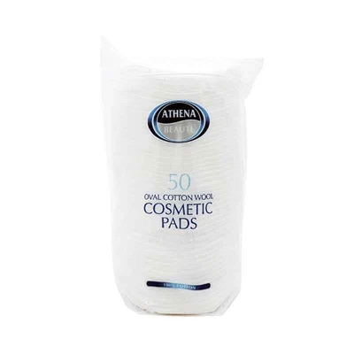 Picture of Athena Beauty 100% Cotton Oval Cosmetic Pads - 50pc