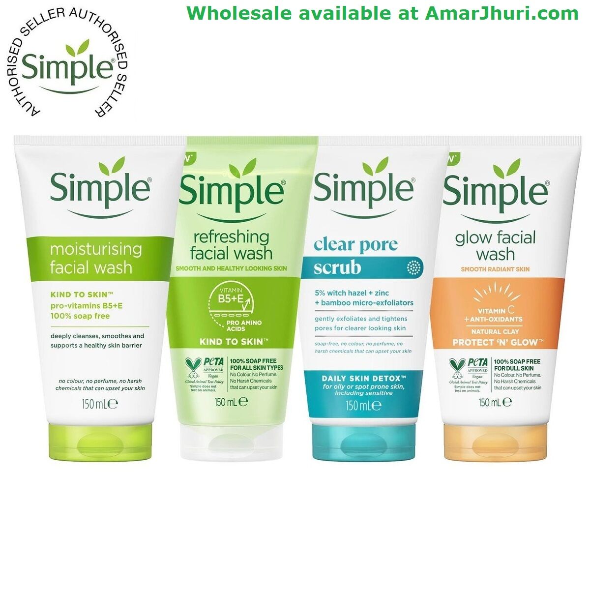 Picture of Simple Kind to Skin Moisturising Face Wash 150ml