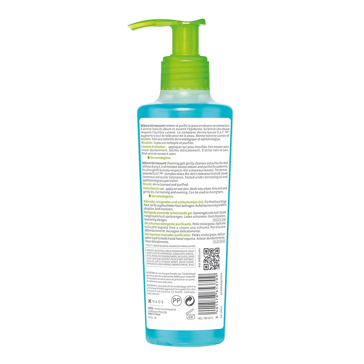 Picture of Bioderma Sebium Purifying cleansing foaming gel 200ml