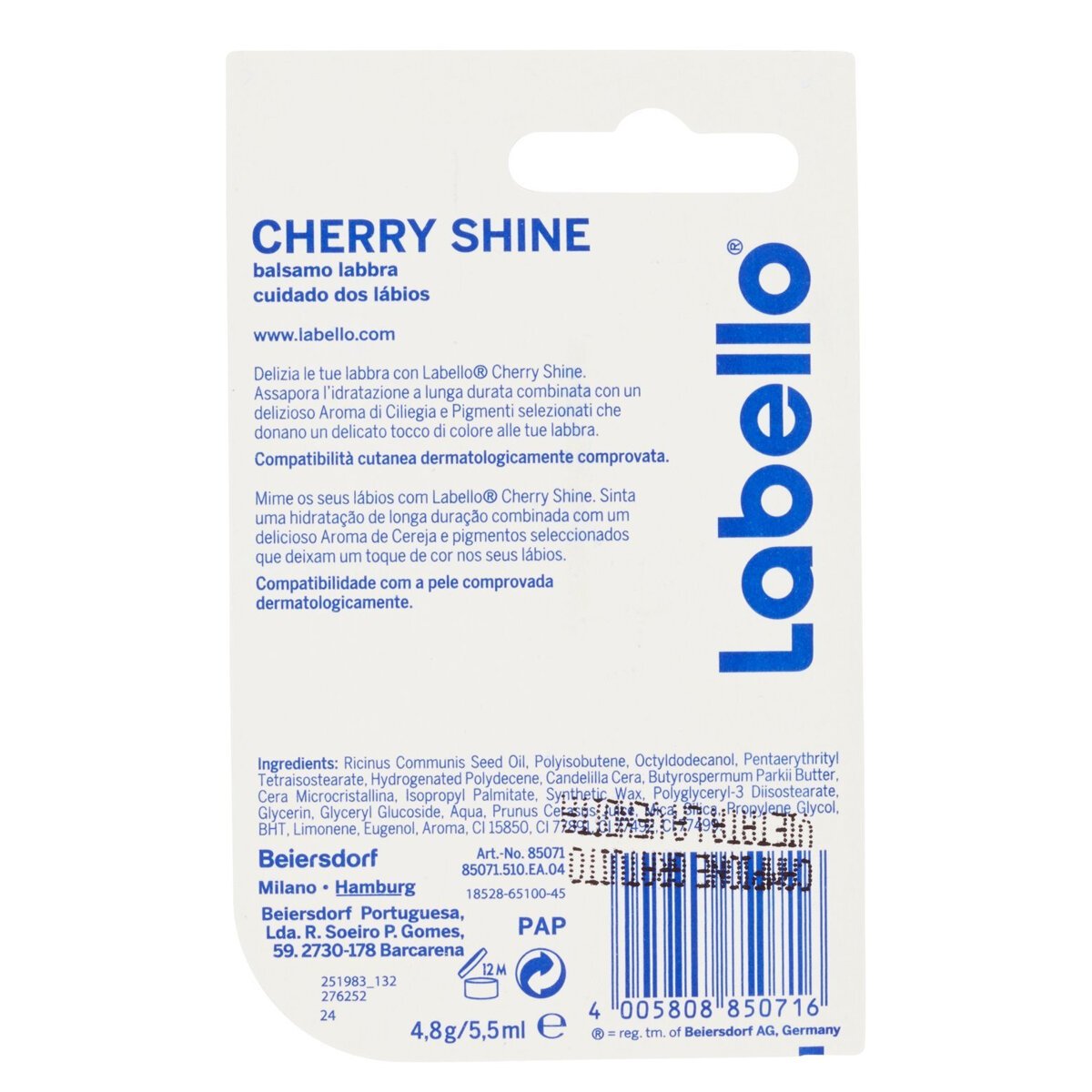 Picture of Labello Cherry Shine Lip Balm 4.8G