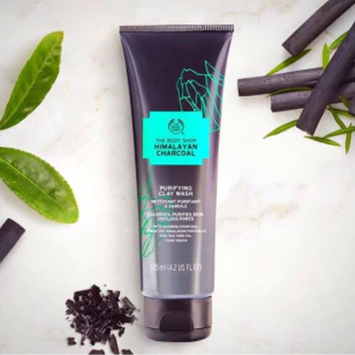 Picture of The Body Shop Himalayan Charcoal Purifying Clay Wash - 125 ml