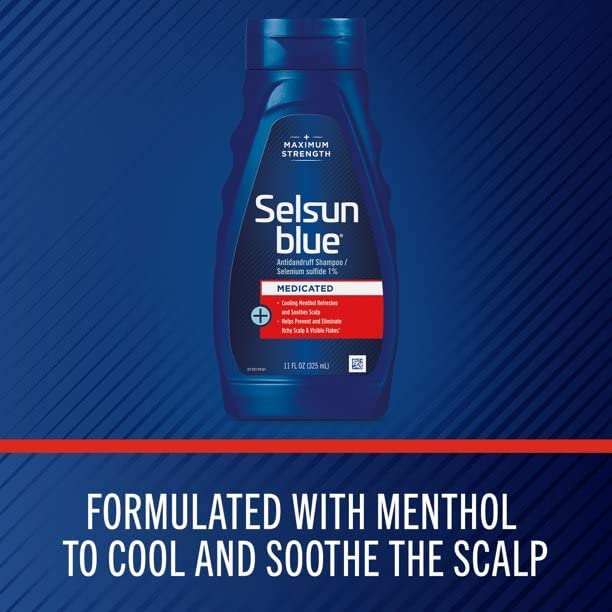 Picture of Selsun Blue Medicated With Menthol Dandruff Shampoo 325ml