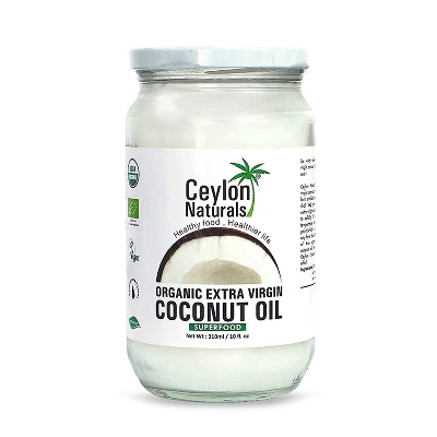 Picture of Ceylon Naturals Organic Extra Virgin Coconut Oil 300ml - Pure, Cold-Pressed, No Additives, Vegan, Healthier Choice