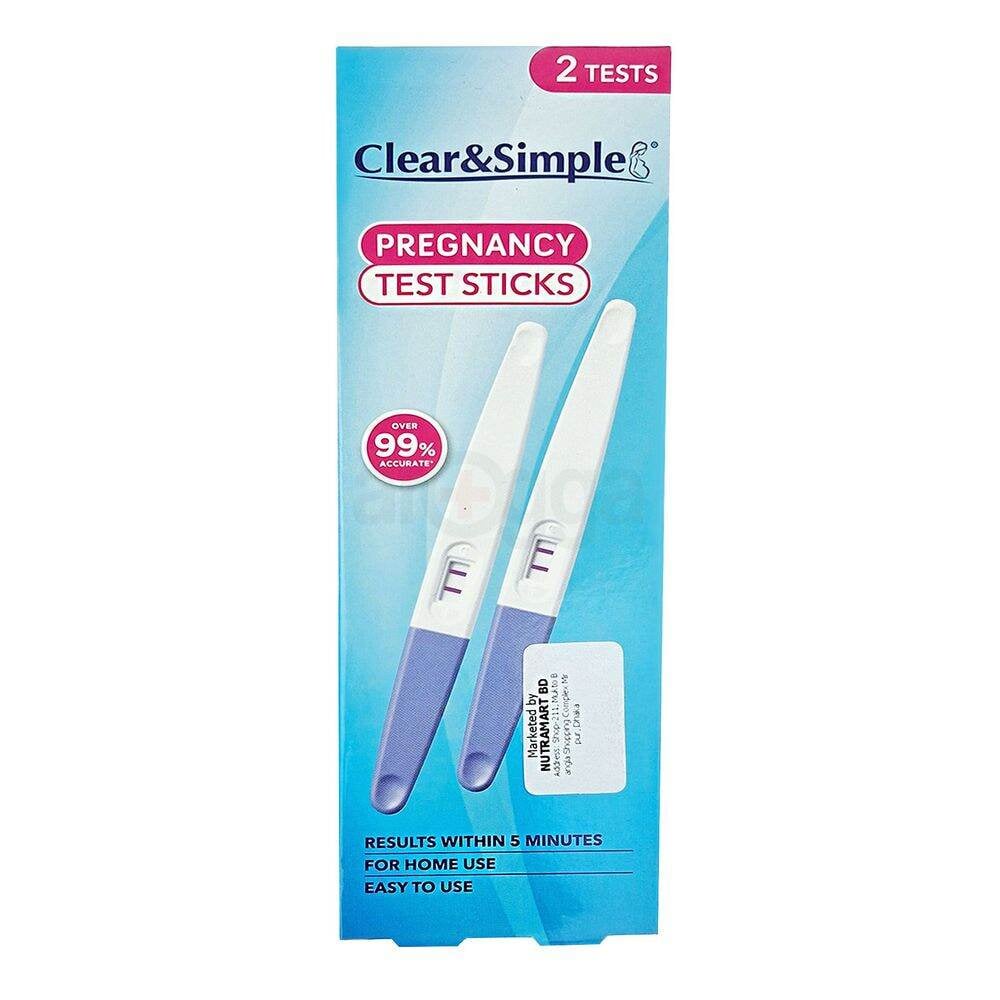 Picture of Clear & Simple Pregnancy Test Sticks 2 Tests
