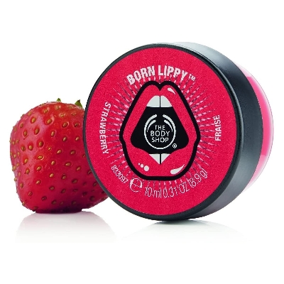 Picture of The Body Shop Born Lippy Lip Balm Pot - Strawberry