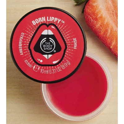 Picture of The Body Shop Born Lippy Lip Balm Pot - Strawberry