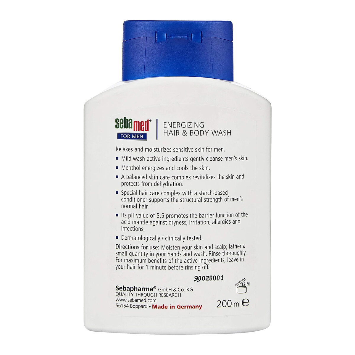 Picture of Sebamed Energizing Hair & Body Wash For Men 200ml