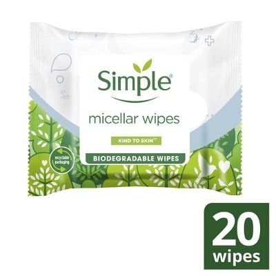 Picture of Simple Sensitive Skin Micellar Wipes 20 Pack