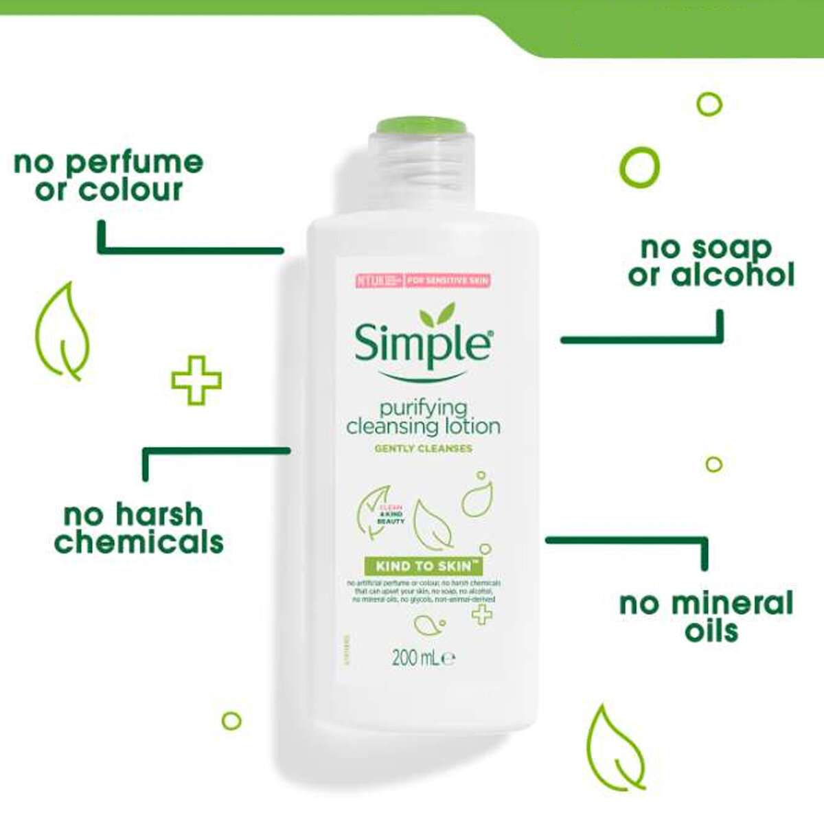 Picture of Simple Kind to Skin Purifying Cleansing Lotion 200ml