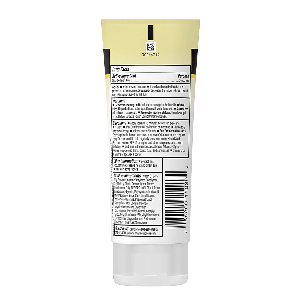 Picture of Neutrogena Sheer Zinc Dry-Touch Sunscreen SPF 30 88ml