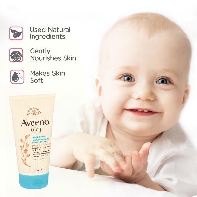 Picture of Aveeno Baby Daily Care Moisturizing Lotion 150ml for Sensitive Skin - Hypoallergenic & Paraben-Free