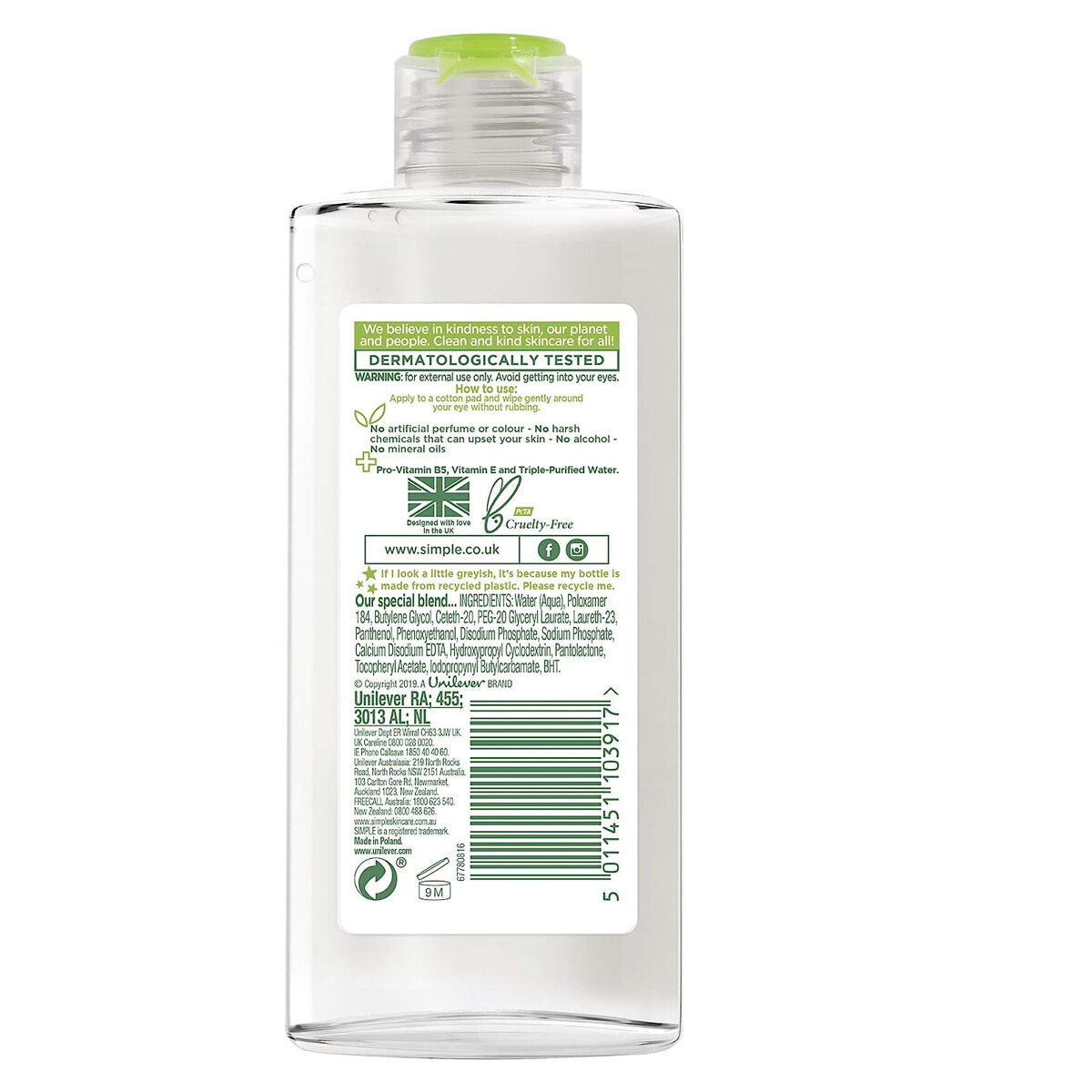 Picture of Simple Kind To Skin Eye Make-up Remover 125ml