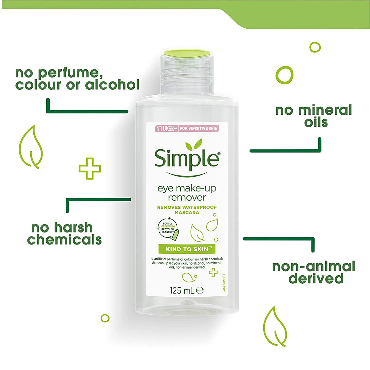 Picture of Simple Kind To Skin Eye Make-up Remover 125ml
