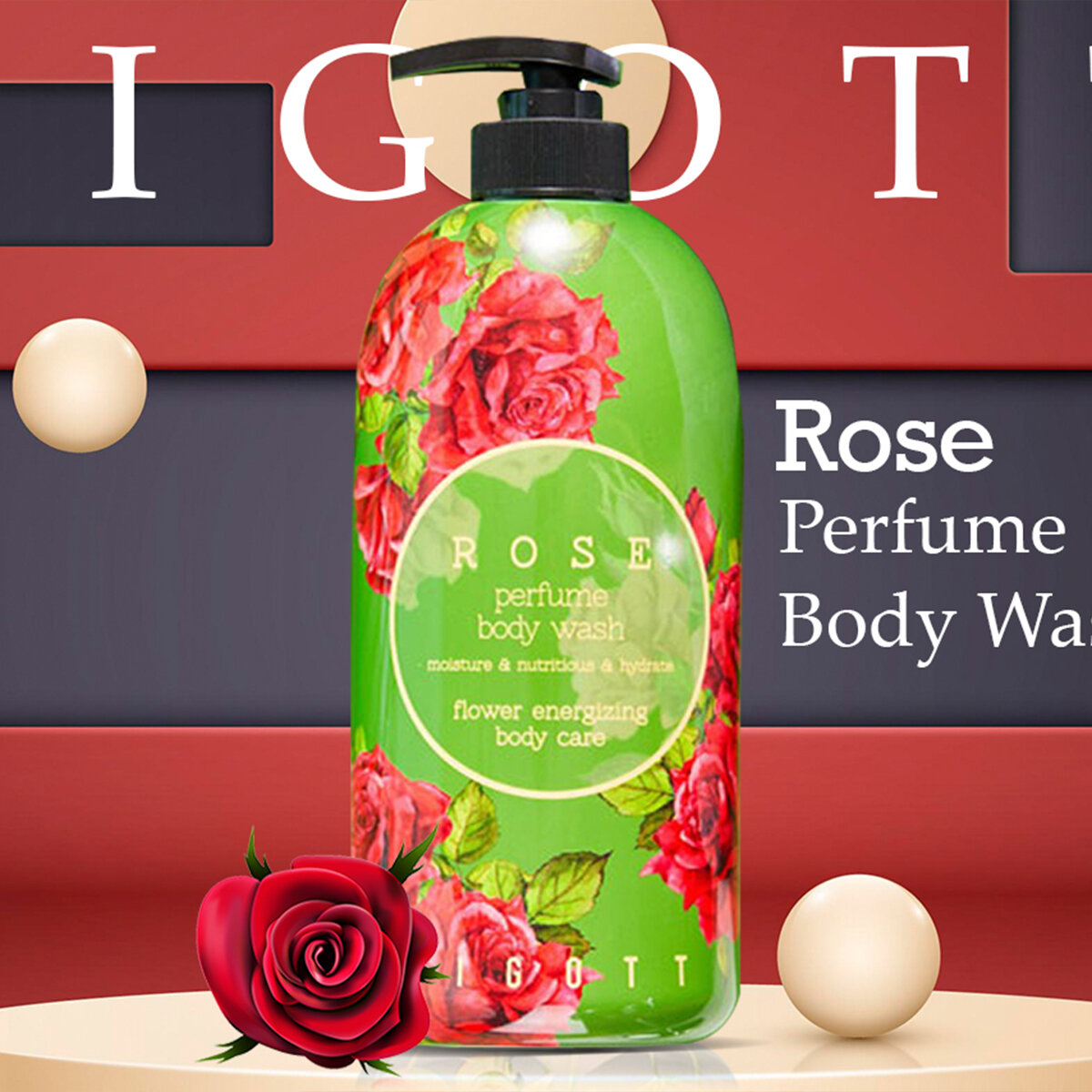 Picture of Jigott Rose Perfume Body Wash 750ml