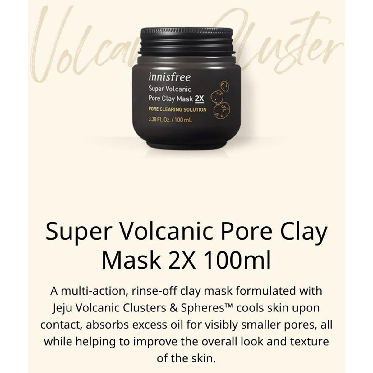 Picture of Innisfree Super Volcanic Pore Clay Mask 2x 100ml