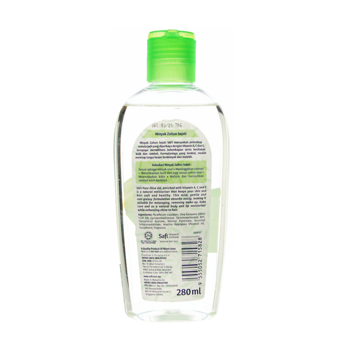 Picture of Safi Minyak Zaitun Sejati Pure Olive Oil 280ml