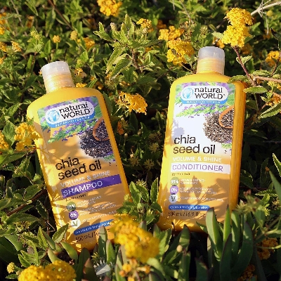 Picture of Natural World Chia Seed Oil Volume & Shine Shampoo 500ml