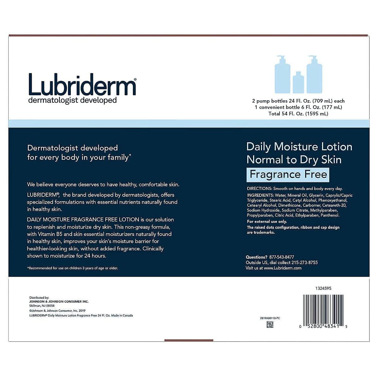 Picture of Lubriderm Daily Moisture Lotion Value Pack