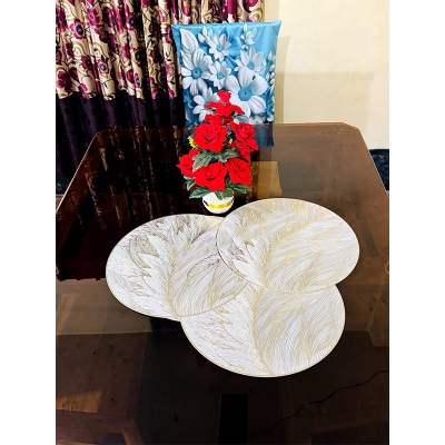 Picture of 6 Pcs Placemat Fashion PVC Dining Table Mat Plate Pads
