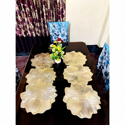 Picture of 6 Pcs Placemat Fashion PVC Dining Table Mat Plate Pads
