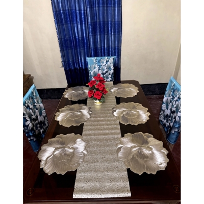 Picture of 6 pc mat 1 pc runner Dining Mat (7pc set)