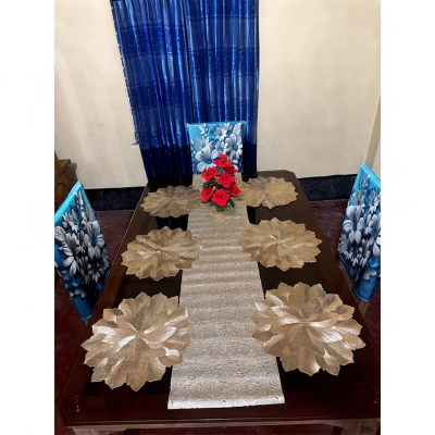 Picture of 6 pc mat 1 pc runner Dining Mat (7pc set)
