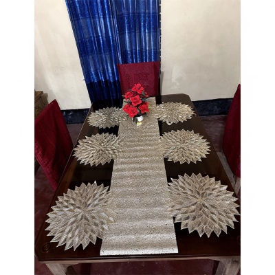 Picture of 6 pc mat 1 pc runner Dining Mat (7pc set)