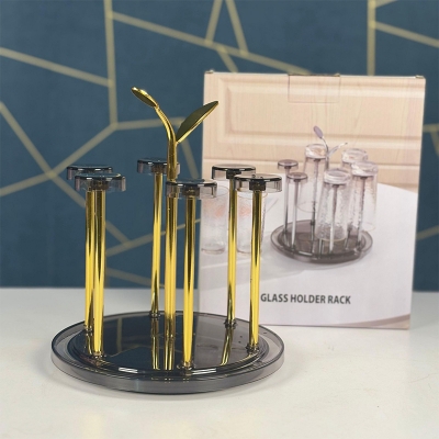 Picture of 6 Hook Metal & Plastic Glass Stand