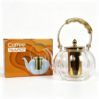 Picture of Clear Glass Tea / Coffee / Juice Kettle 1.2L