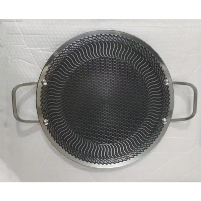 Picture of Nonstick Round BBQ Barbecues Plate for Inductions Stove Electric Cooktops