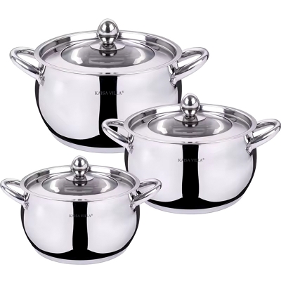 Picture of KAISA VILLA KV-6640 Drop Shipping Stainless Steel Cookware Set Cooking Pots Cooking Pots Sets
