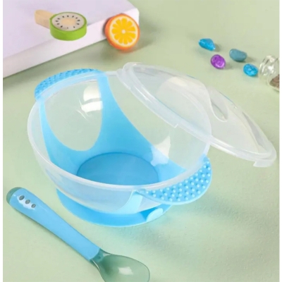 Picture of Baby Feeding Bowl And Spoon Set Baby Tableware Children Food Bowl