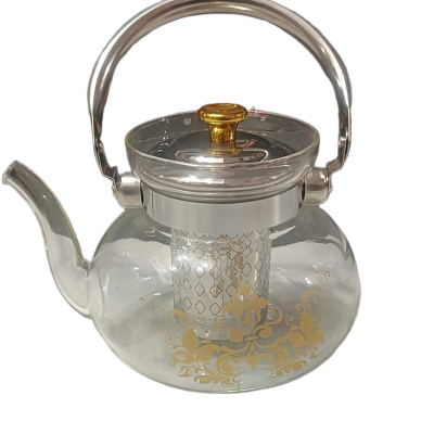 Picture of Glass Teaset Flower Tea Pot Puer Kettle Coffee Teapot-1000ml