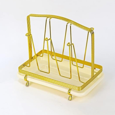 Picture of SS Glass Holder With Drainer, Glass Stand Cup Holder With Water Tray Kitchen Accessories