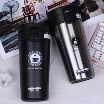 Picture of Coffee mug Stainless Steel Double Wall Insulated Tumblers Classic Coffee Travel Mug