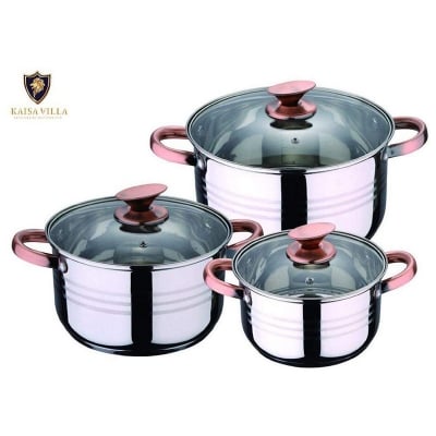 Picture of KAISA VILLA SS COOKWARE 6pcs Set- KV-6608