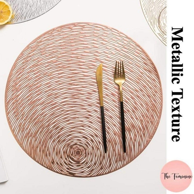 Picture of TABLE PLACE-MAT (SET OF 6 pec)=Rose Gold