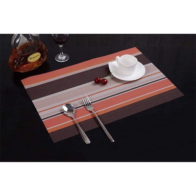 Picture of 6 Pcs Dining Table, Resistant Placemats, Washable PVC Table Mats