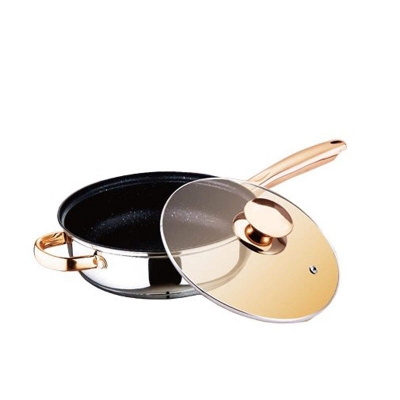 Picture of Kaisa Villa Wok Pan Sauce Pan Saute with Marble Coating Fry Pan 26 cm