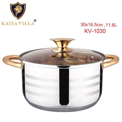 Picture of KAISA VILLA (KV-1030) Kitchen Cookware Multifunctional Pot Cooking Stainless Steel Pots Cooking Kitchen-30cm