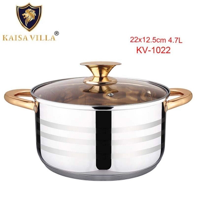Picture of KAISA VILLA (KV-1022) Kitchen Cookware Multifunctional Pot Cooking Stainless Steel Pots Cooking Kitchen-22cm