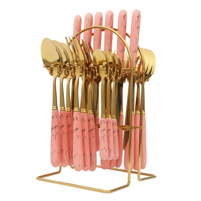 Picture of 24 pcs Golden Cutlery Set