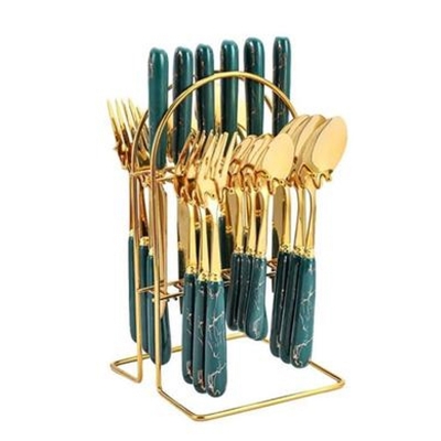 Picture of 24 pcs Golden Cutlery Set