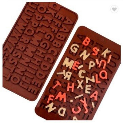 Picture of ABC Alphabet Birthday Silicone Mold Candy Chocolate Mould Xmas Cake Maker