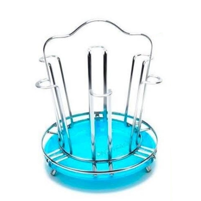 Picture of Stainless Steel Glass Stand / Glass Rack Silver Color