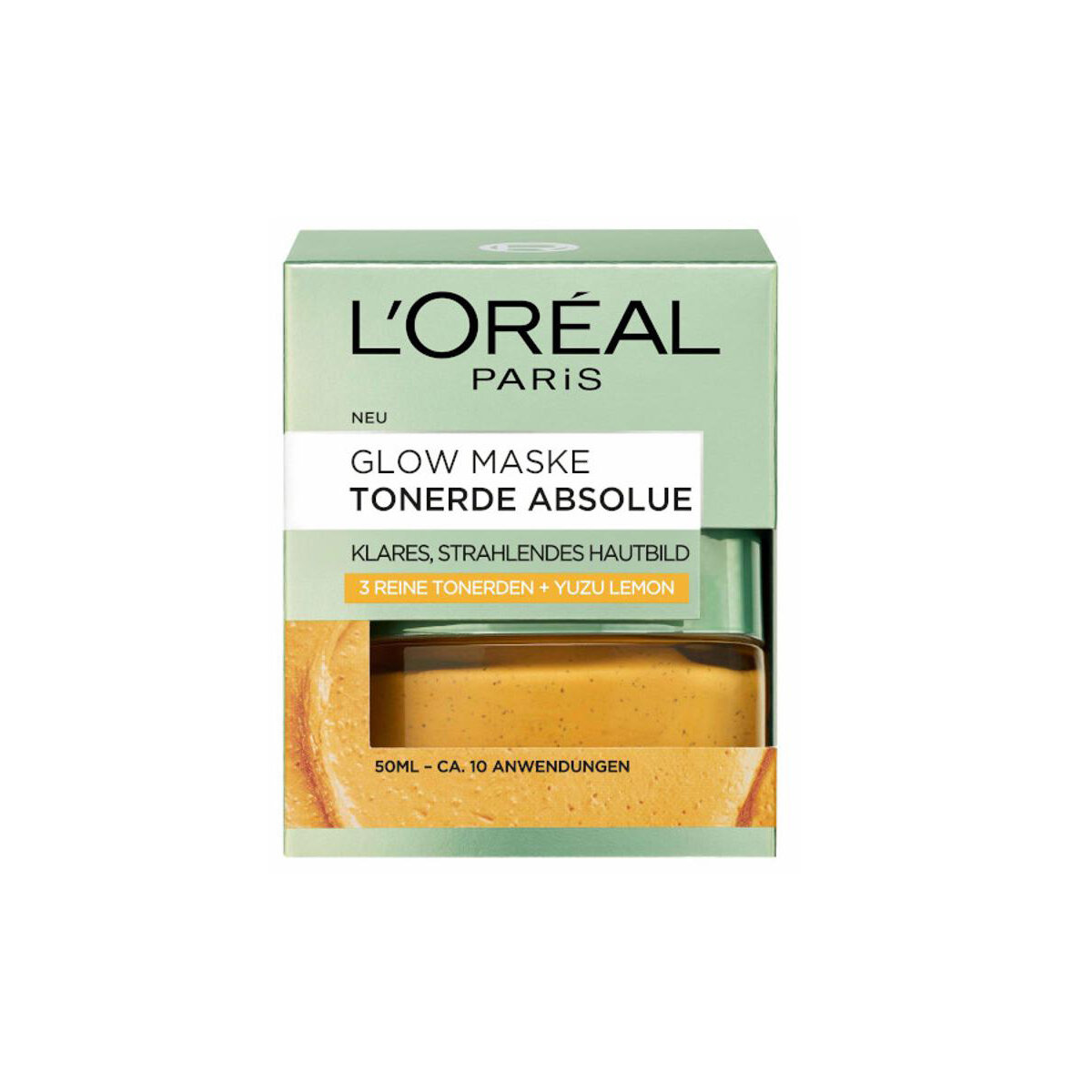 Picture of LOreal Paris Pure Clay Glow Face Maske For Brightens, Exfoliates 50ml