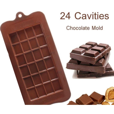 Picture of Chocolate Candy Sugar Mold Mould Bar Block Ice Tray Silicone Cake Bake Mold