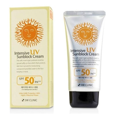 Picture of 3W Clinic Intensive UV Sunblock Cream SPF50+ PA+++ 70ml