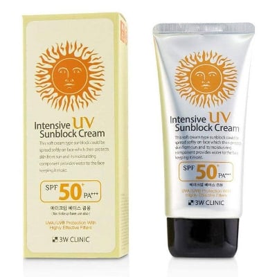 Picture of 3W Clinic Intensive UV Sunblock Cream SPF50+ PA+++ 70ml